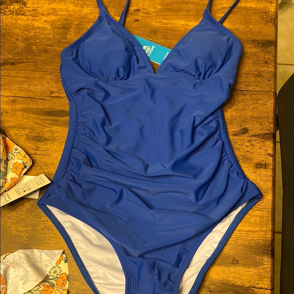 Cupshe Royal Blue Women's One Piece Swimsuit